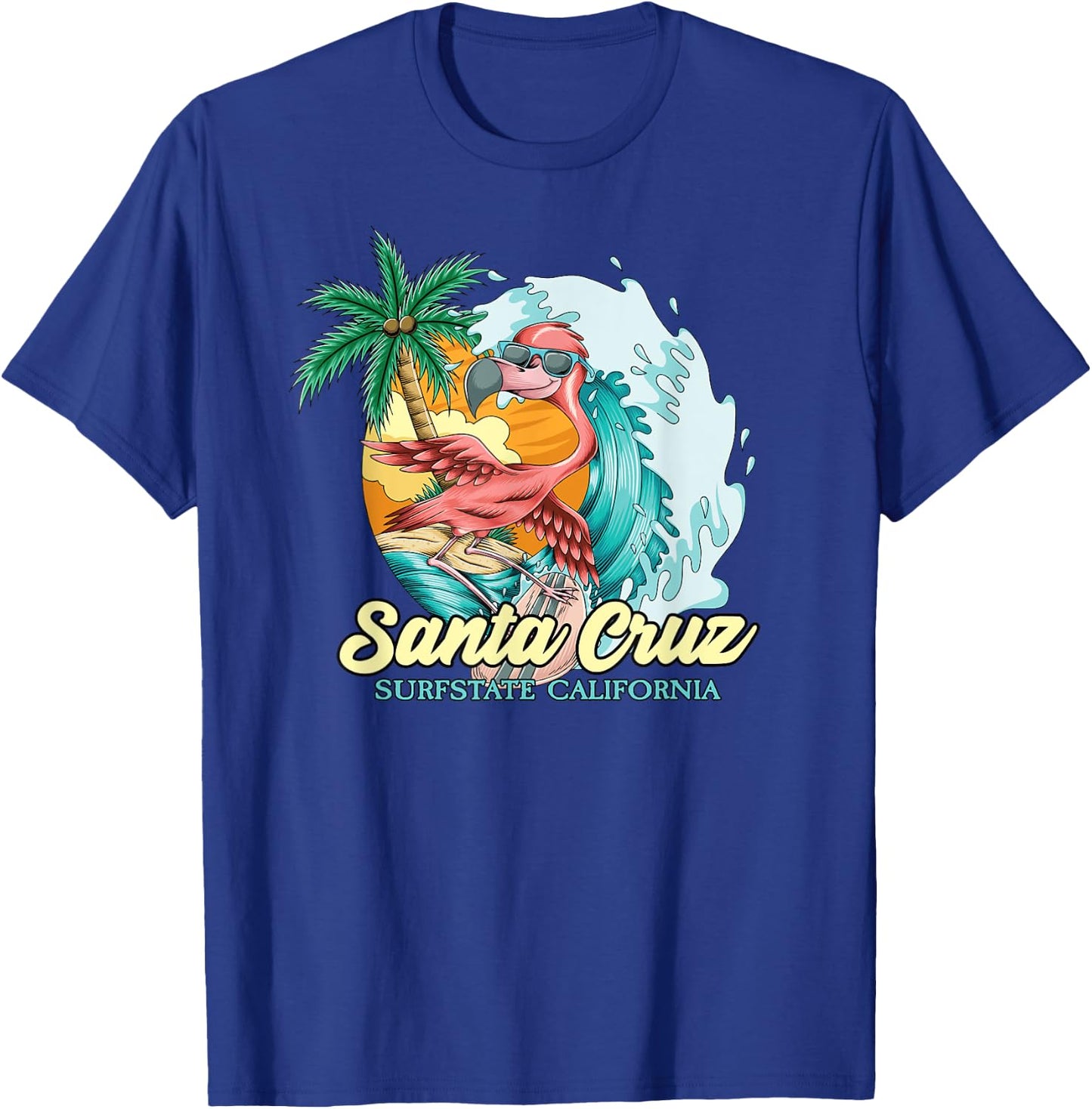 Santa Cruz CA Kalifornien Surfer I Santa Cruz Kalifornien T-Shirt - T-Shirt | Royal