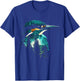 Kingfisher Bird Animal Art Headphones Kingfisher , black, S T-Shirt - T-Shirt | Royal