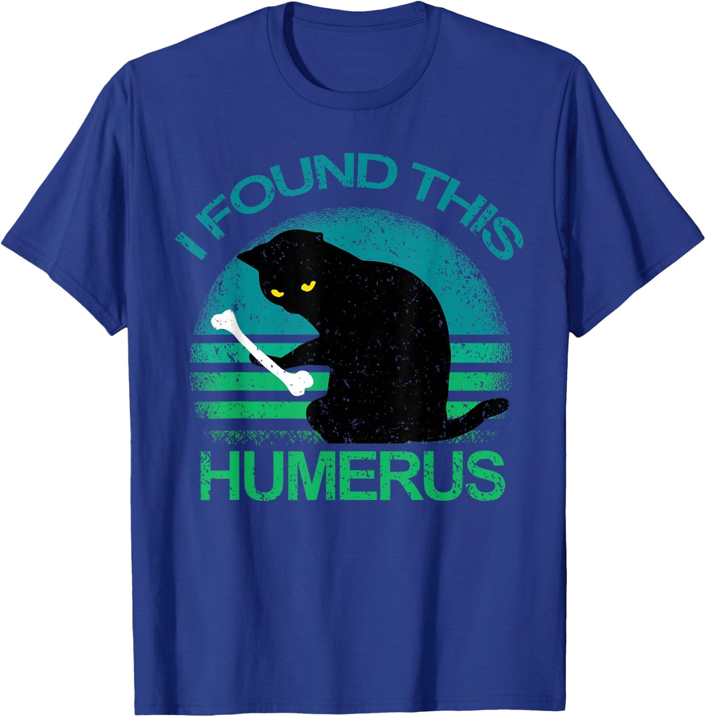 Vintage I Found This Humerus Cats Gift T-Shirt - T-Shirt | Royal