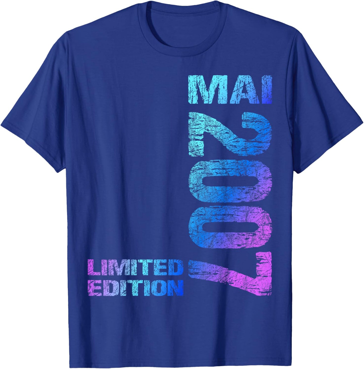 Mai 2007 Junge Mädchen 19. Geburtstag Limited Edition 19 T-Shirt - T-Shirt | Royal