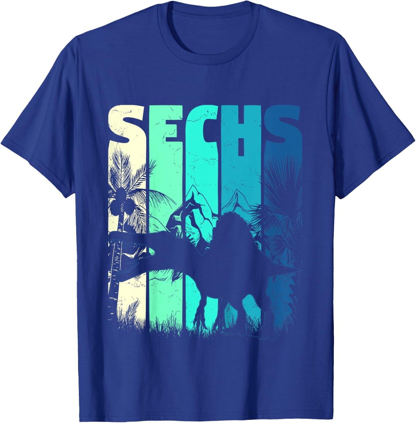 Kinder Spinosaurus 6 Jahre Alt 6. Geburtstag Jungen Mädchen Neun T-Shirt - T-Shirt | Royal