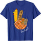 Peace Sign Turkey Hand Cool Thanksgiving Hippie Men Women T-Shirt - T-Shirt | Royal