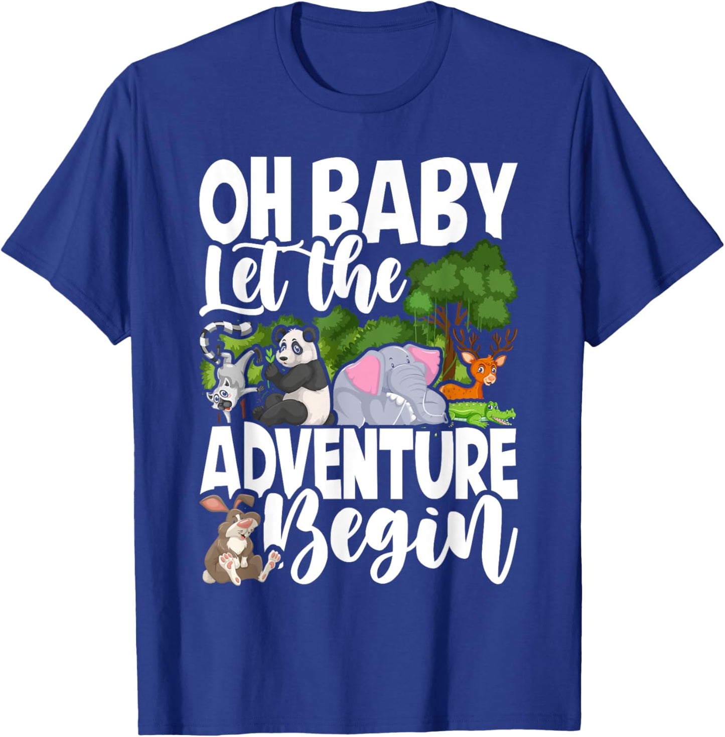 Spring Woodland Baby Shower Animal Theme Matching Neutral T-Shirt - T-Shirt | Royal