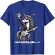 Rock Music & Heavy Metal, Rocker, Guitar, Unicorn, Rock Hand T-Shirt - T-Shirt | Royal