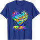 Pickleball Heart - Funny Colorful Paddle Sports Player Gift T-Shirt - T-Shirt | Royal