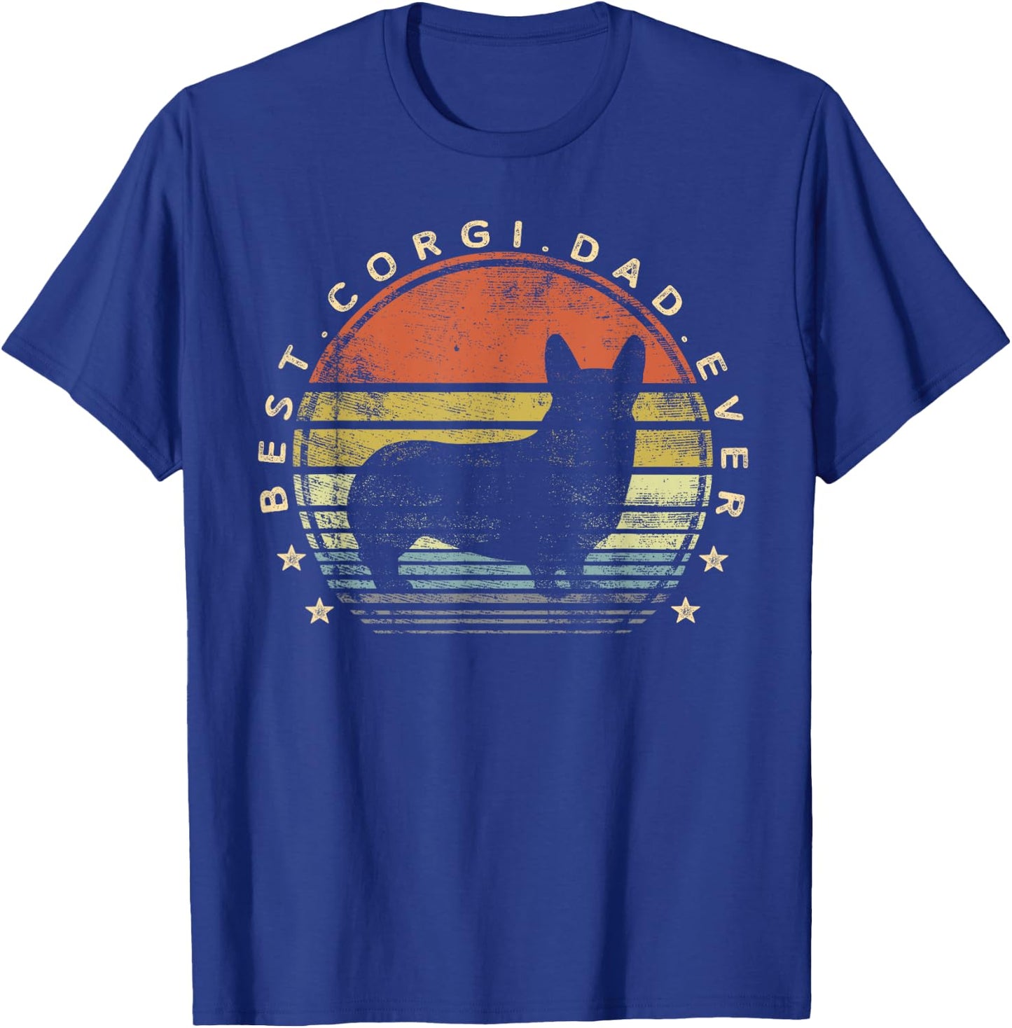 Best Corgi Dad Ever Daddy Gifts Dog Lover Owner Men Kids T-Shirt - T-Shirt | Royal