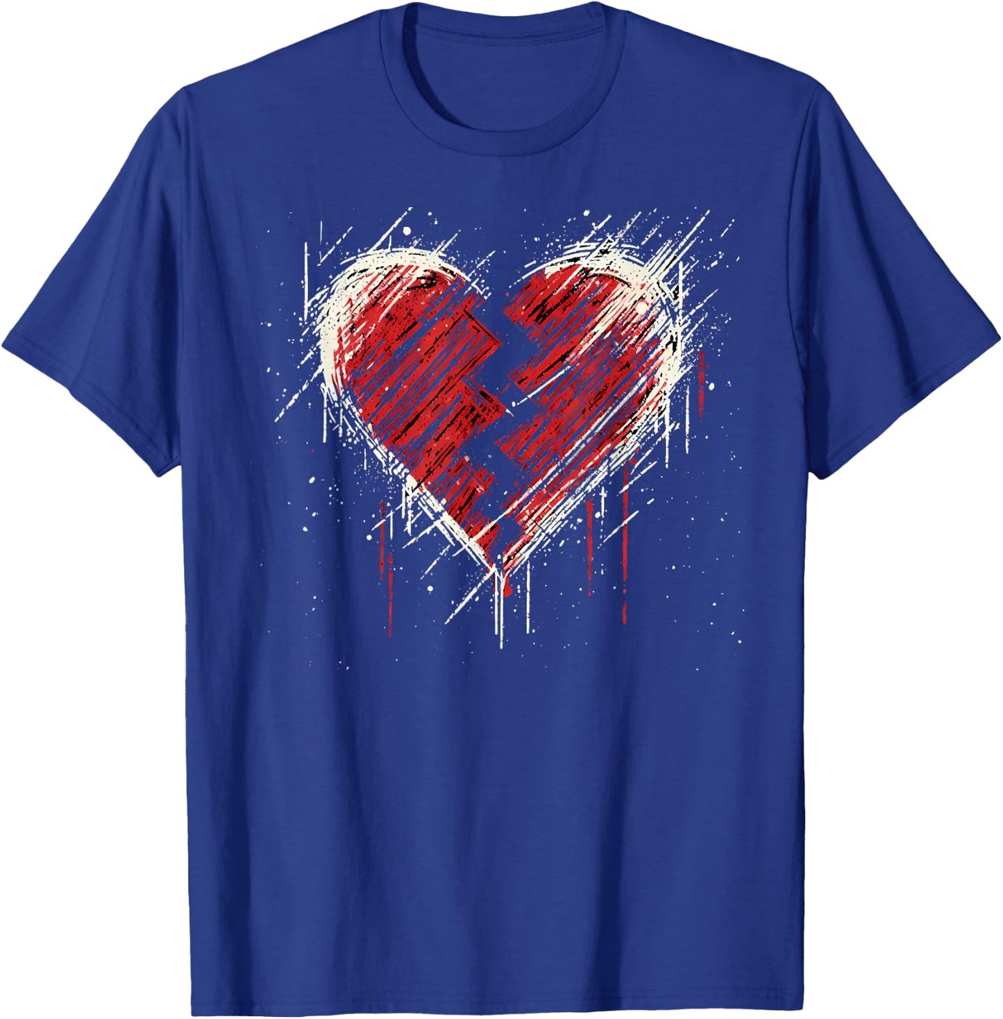 Broken Heart. Alternative Grunge Goth Rock Emo Valentine , Black, S T-Shirt - T-Shirt | Royal