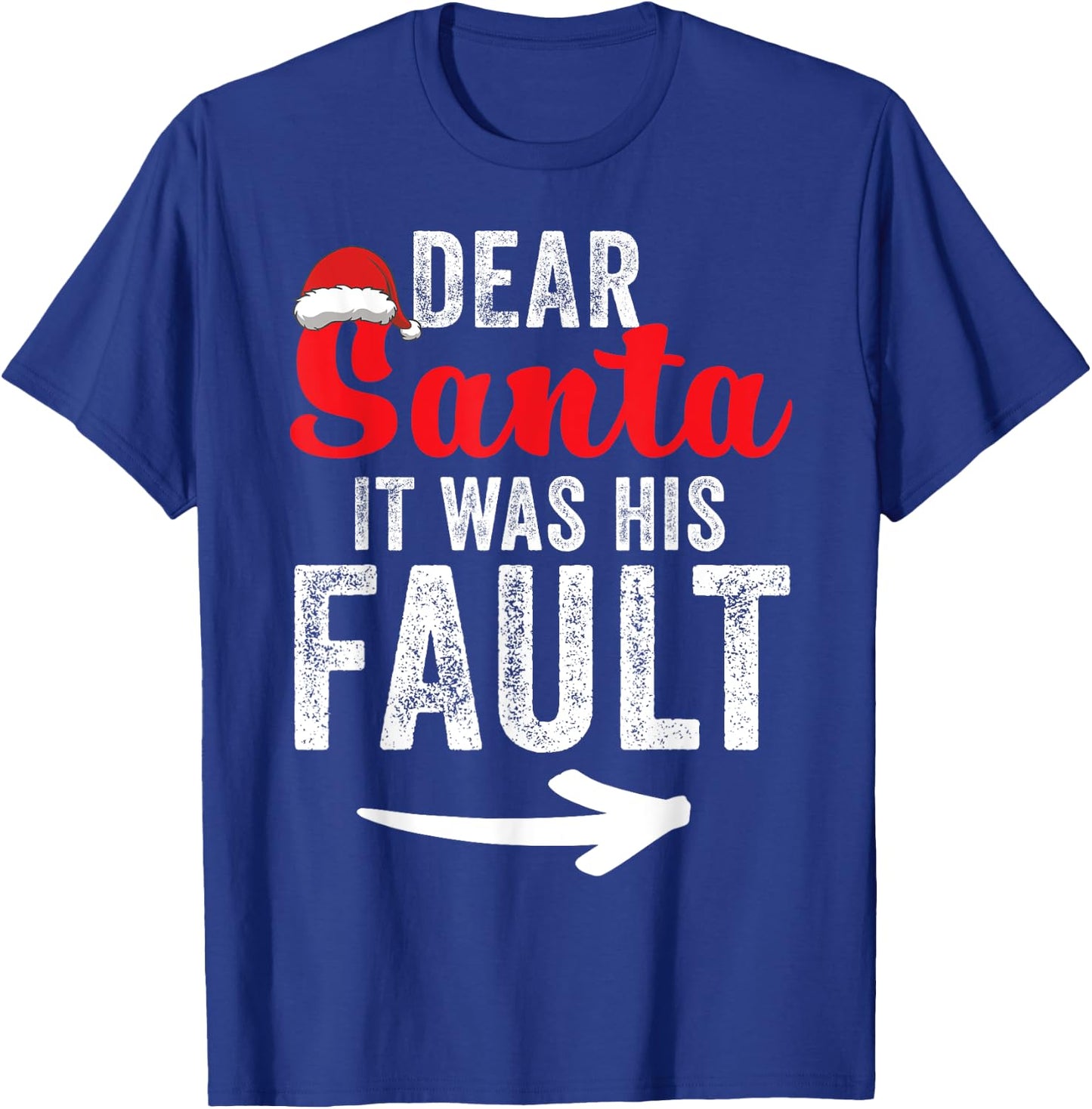 Funny Matching Couples Christmas His and Hers T-Shirt - T-Shirt | Royal