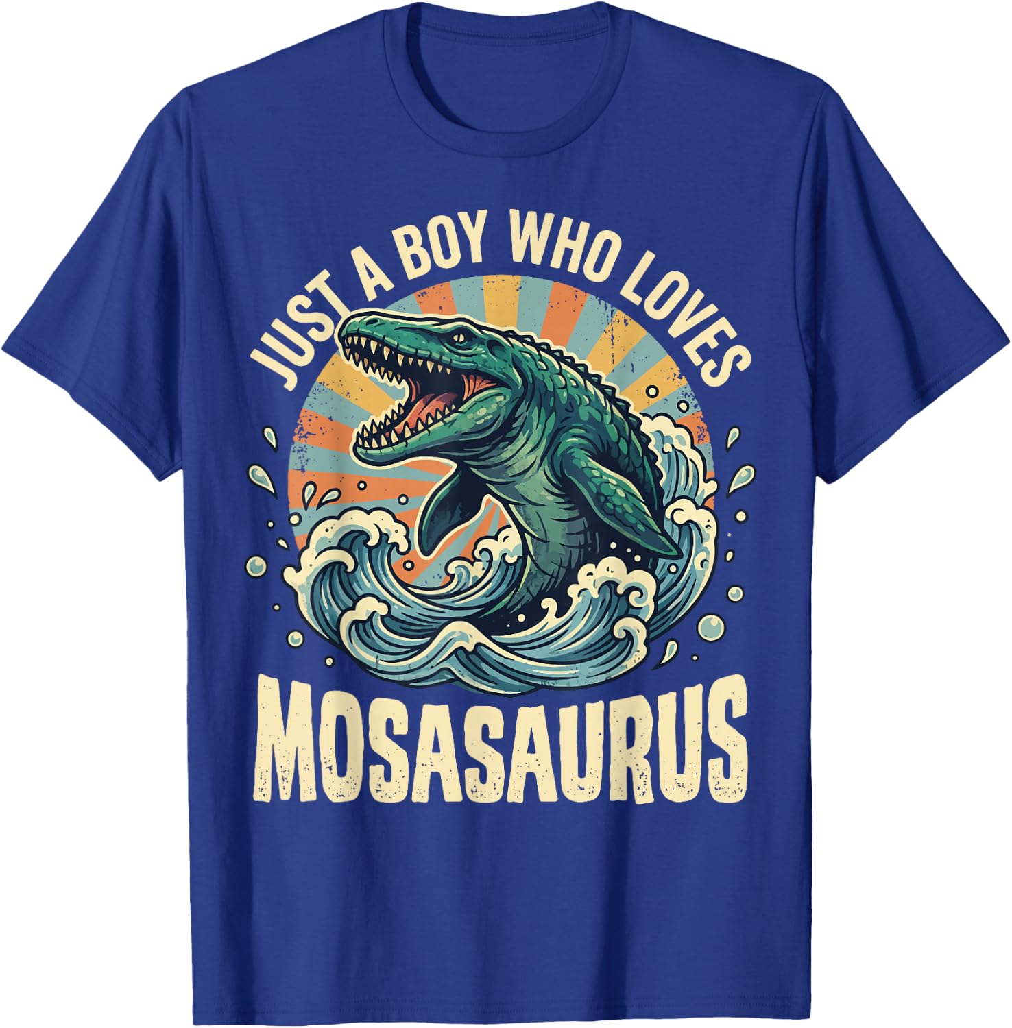 Just A Boy Who Loves Mosasaurus T-Shirt - T-Shirt | Royal