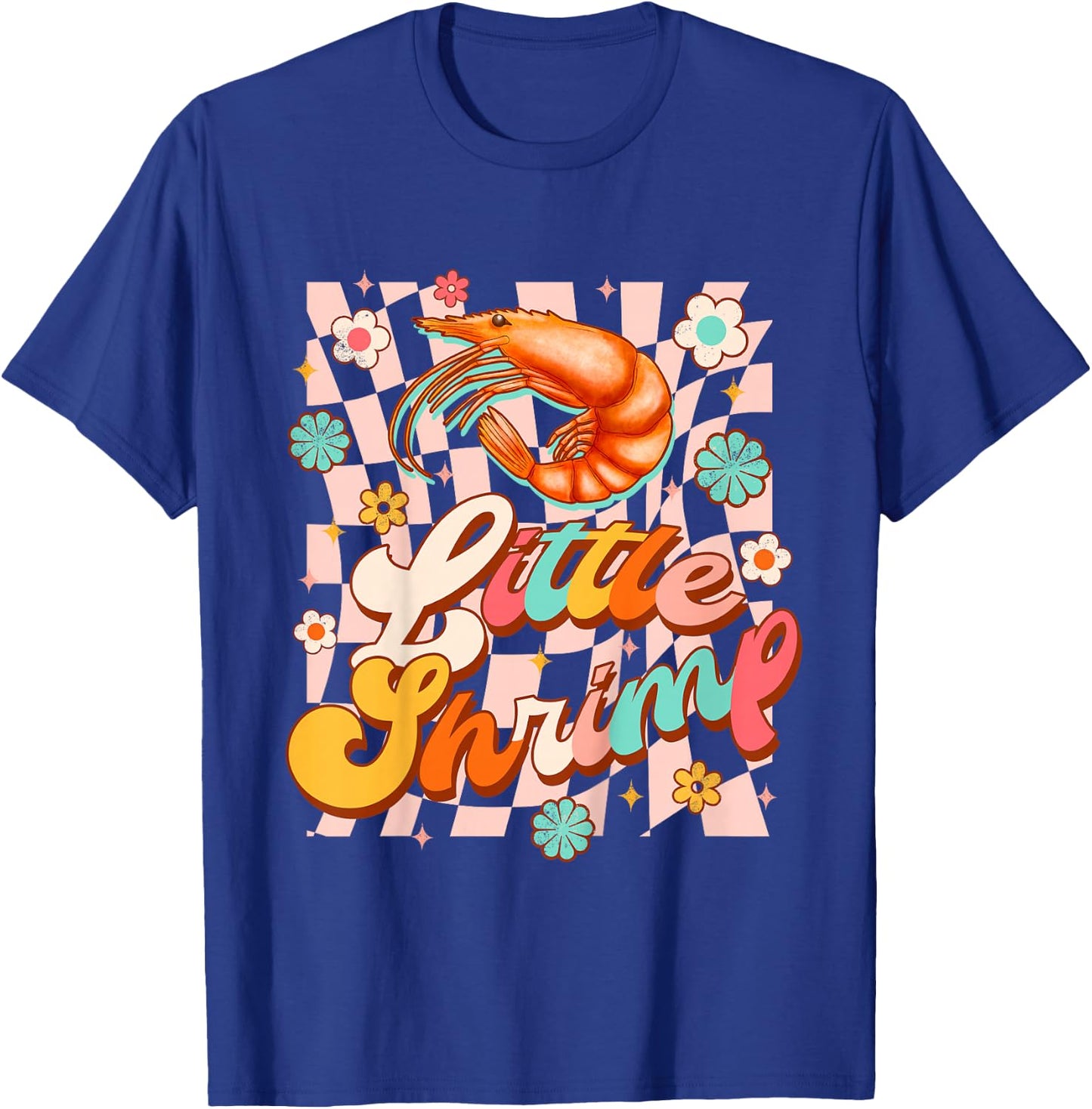 Kids Baby Shower Cute Shrimp Seafood Lover Little Shrimp Toddler T-Shirt - T-Shirt | Royal