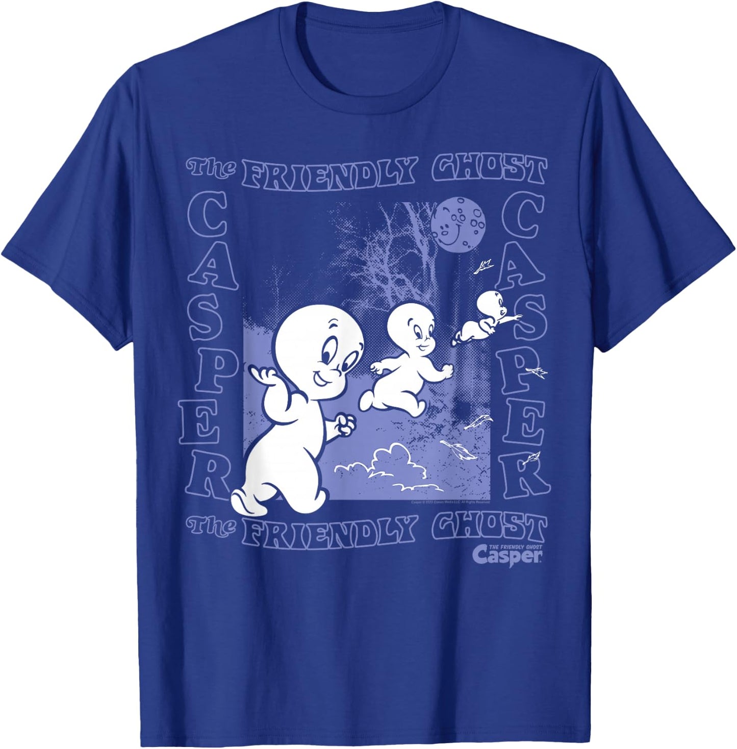 Casper The Friendly Ghost Nighttime T-Shirt - T-Shirt | Royal