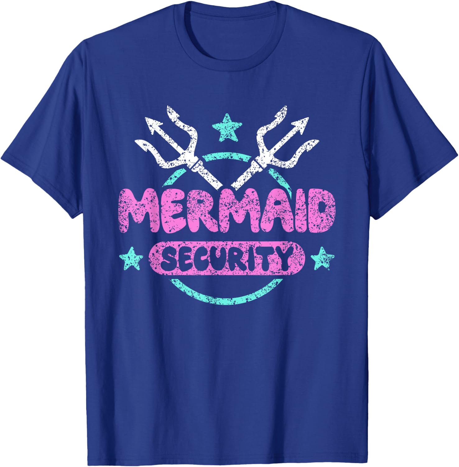 Mermaid Security Celebration Birthday Party Mermaid T-Shirt - T-Shirt | Royal