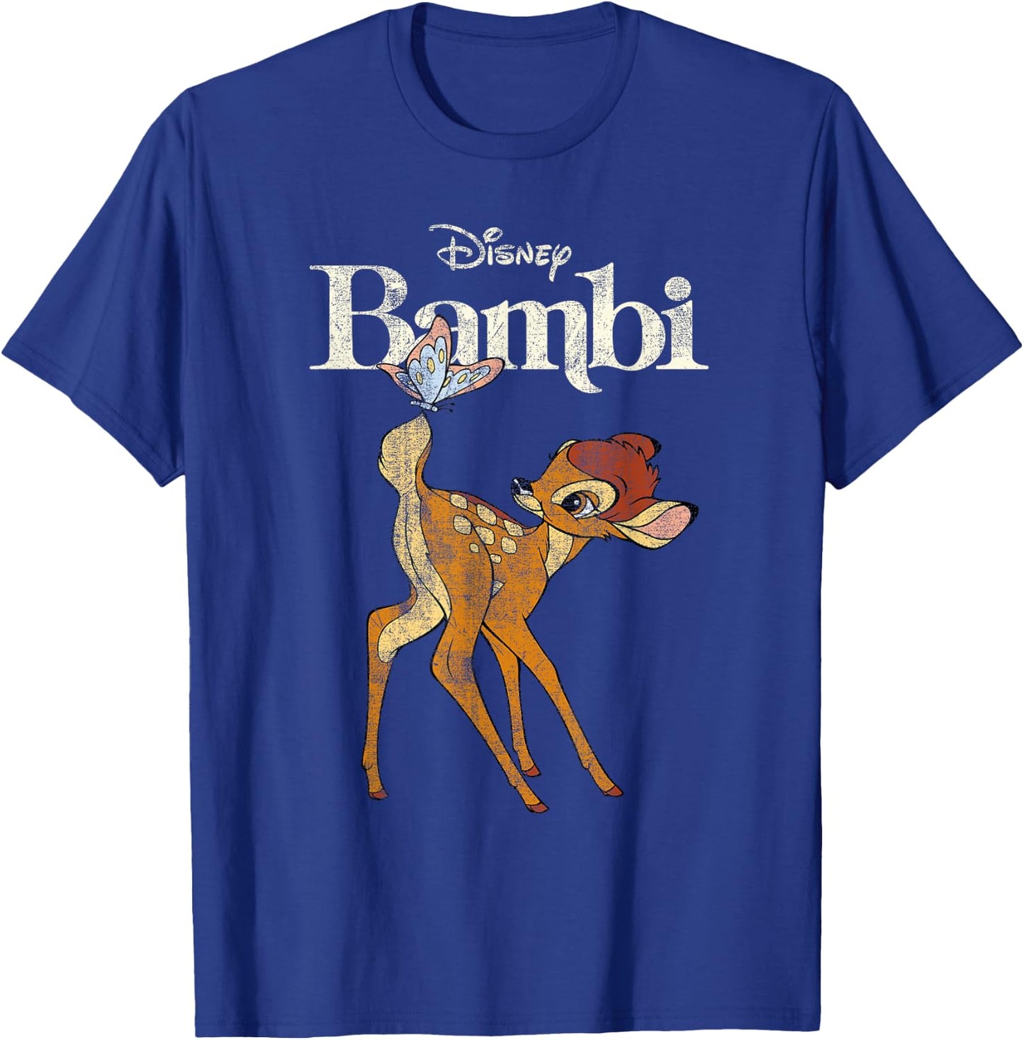 Bambi Butterfly Cream , black T-Shirt - T-Shirt | Royal