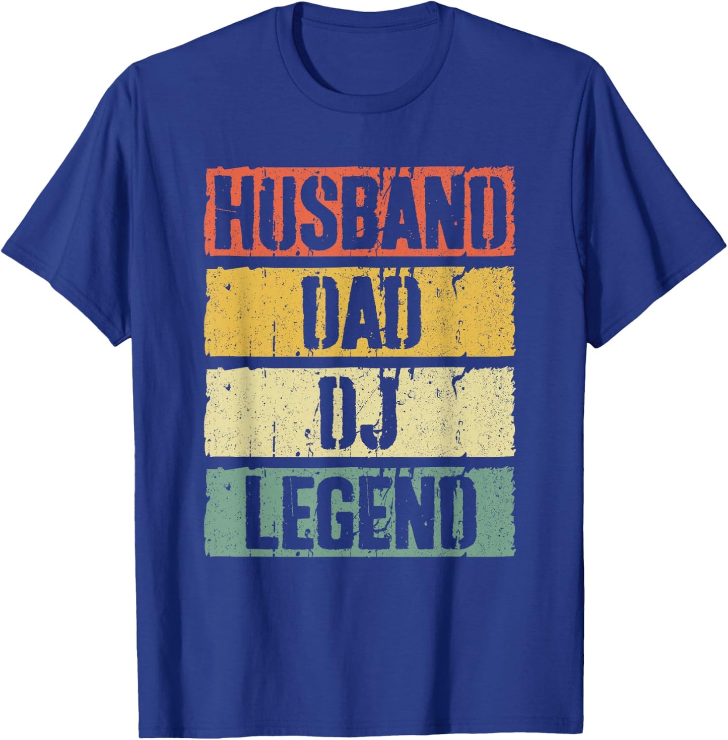 Husband Dad DJ Legend Shirt Men Fathers Day T-Shirt - T-Shirt | Royal