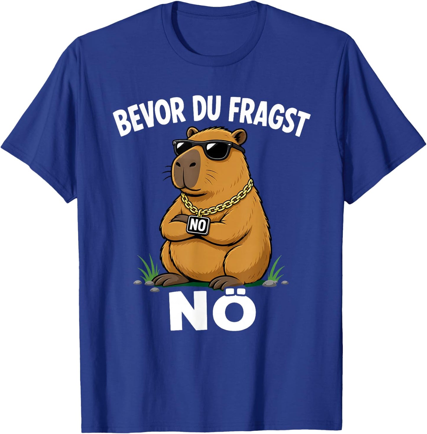 Lustige Capybara Bevor Du Fragst Nein Nö T-Shirt - T-Shirt | Royal