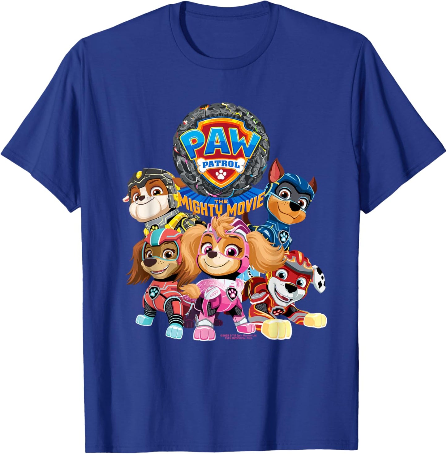 PAW Patrol: The Mighty Movie Group , Blue, S T-Shirt - T-Shirt | Royal