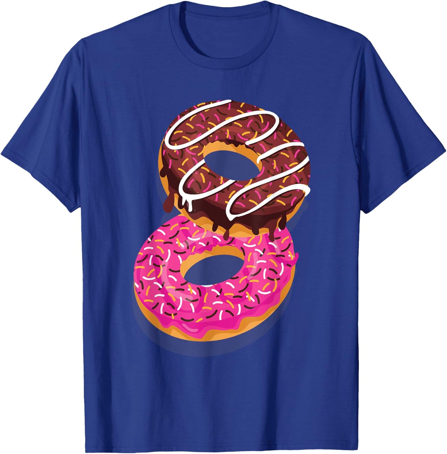 Donut Sweet Dessert Snack Funny Doughnut Food Lover Gifts T-Shirt - T-Shirt | Royal