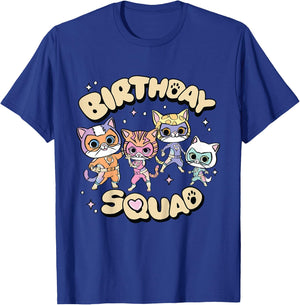 Disney Jr. SuperKitties "Birthday Squad" Party Trip Matching T-Shirt - T-Shirt | Royal