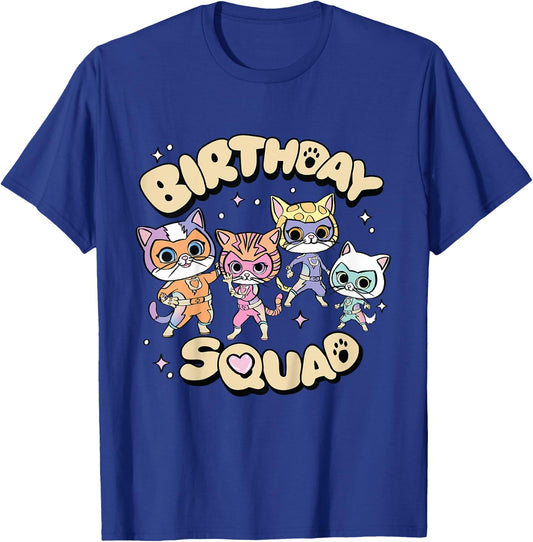 Disney Jr. SuperKitties "Birthday Squad" Party Trip Matching T-Shirt - T-Shirt | Royal