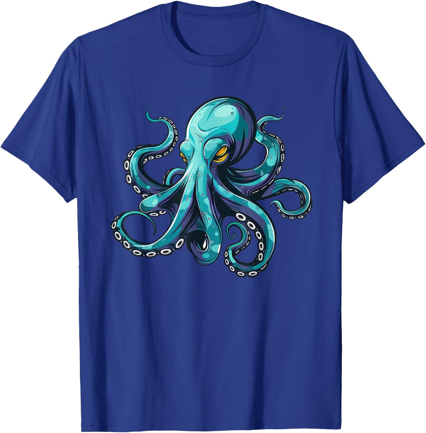 Blue Octopus T-Shirt - T-Shirt | Royal