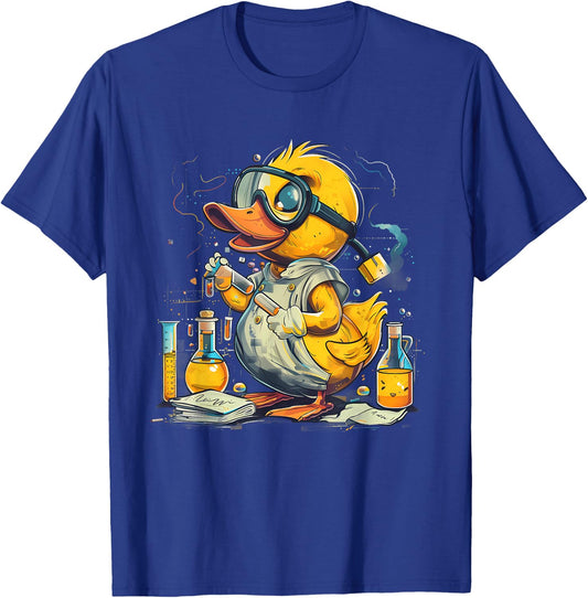 Rubber Duck Chemists Physics Rubber Duckie Science Teacher T-Shirt - T-Shirt | Royal