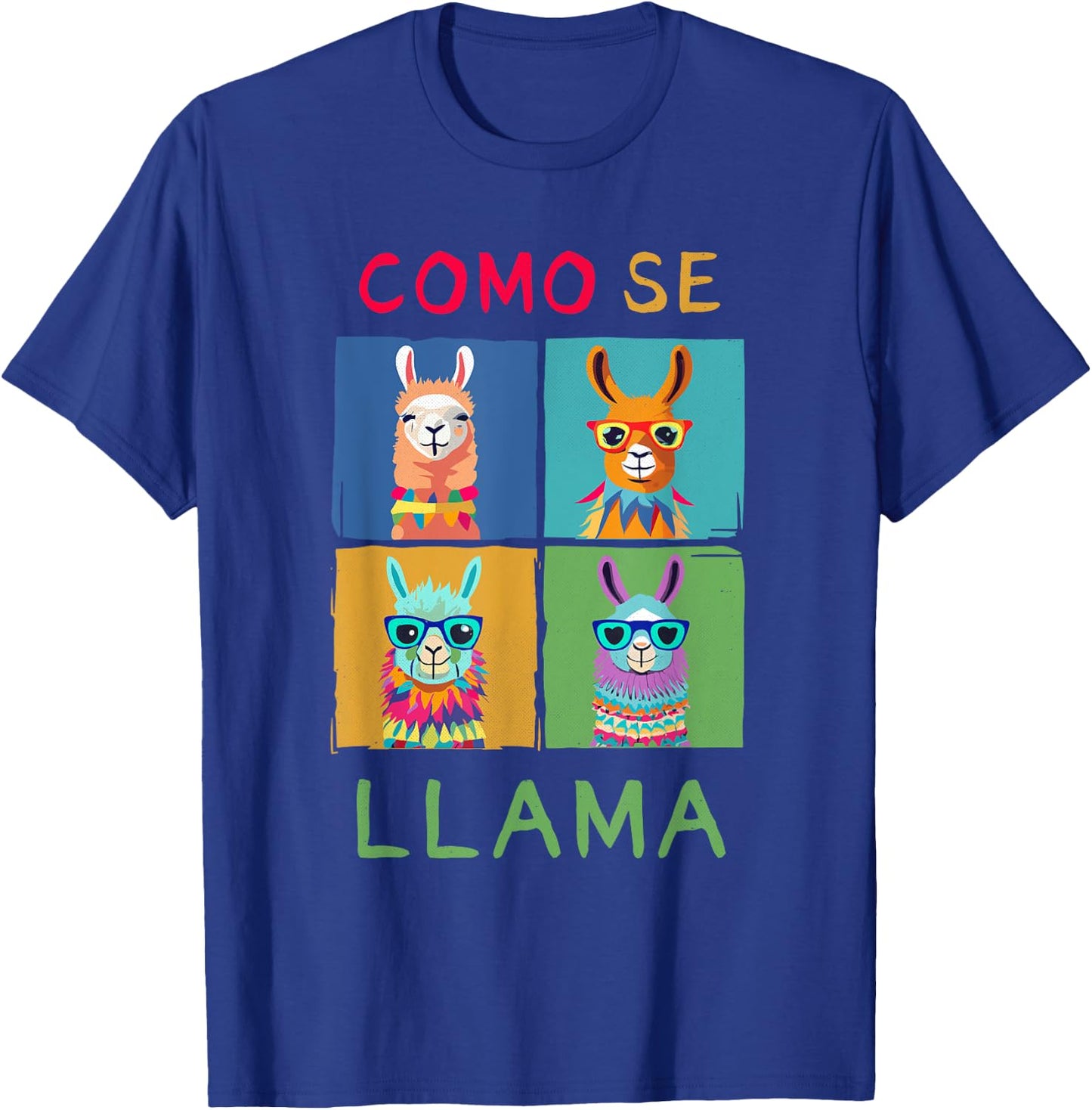 Funny Como Se LLAMA Animal for LLAMA Lovers T-Shirt - T-Shirt | Royal