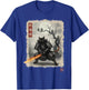 Samurai Cat Japanese Shirts Warrior Vintage T-Shirt - T-Shirt | Royal