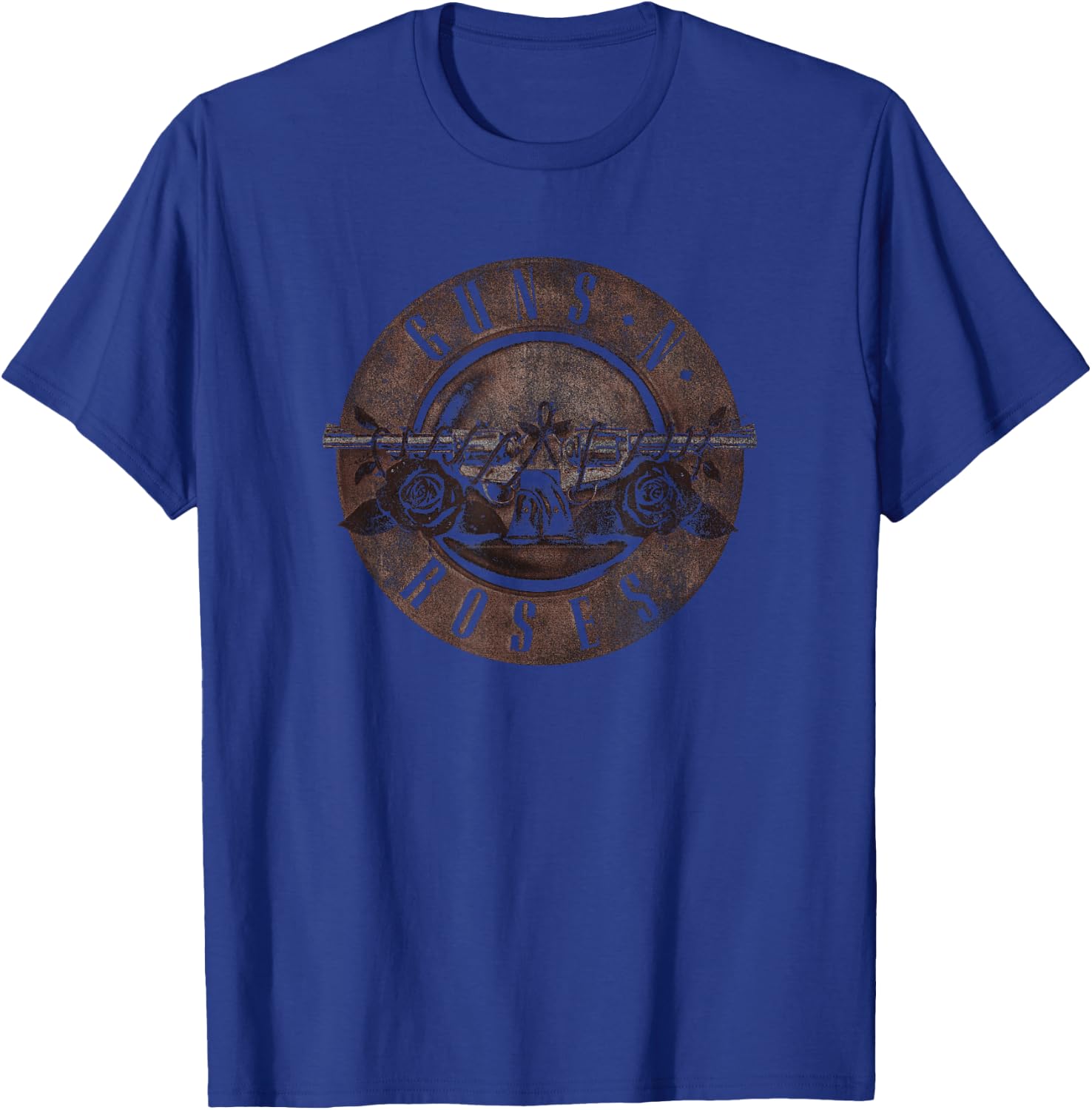 Guns 'n' Roses Sepia Bullet Logo Rock Music Band T-Shirt - T-Shirt | Royal