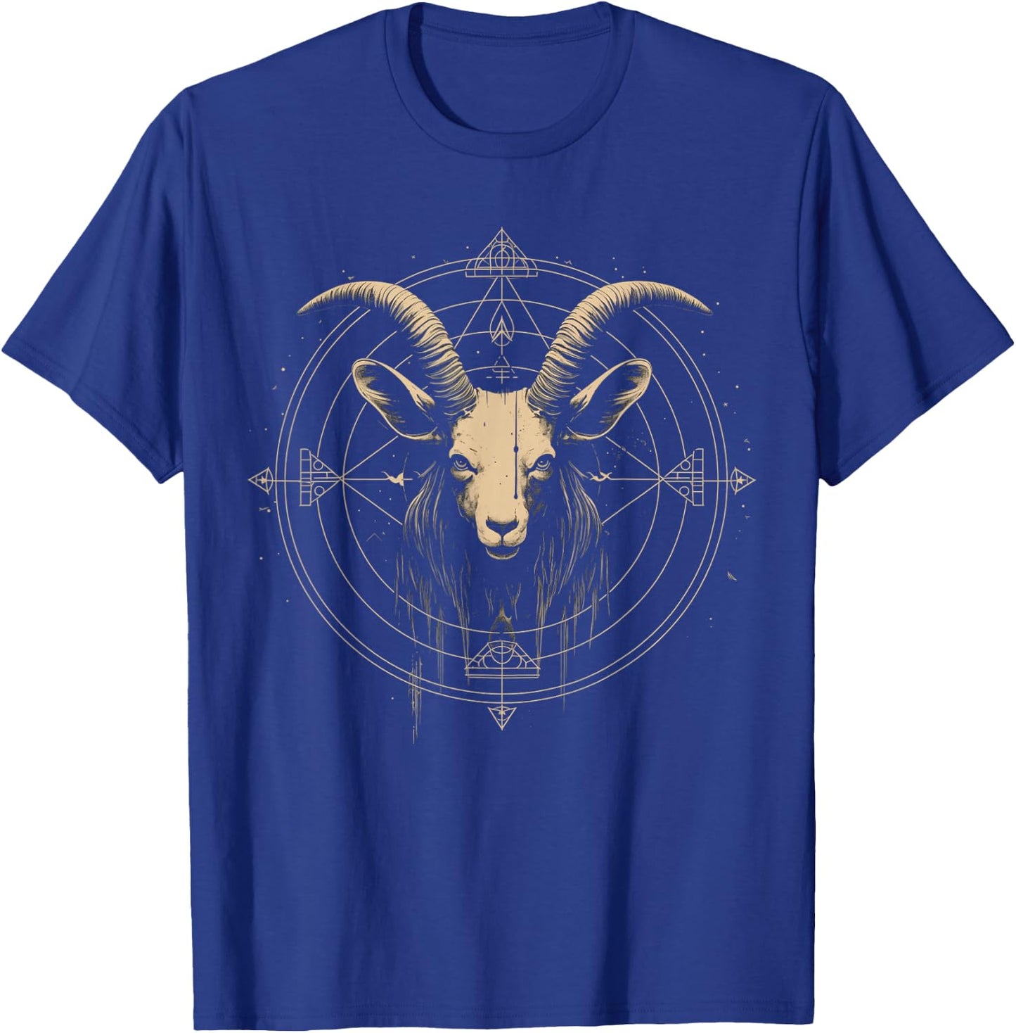 Goat Baphomet Satanic Goat Satanist Witchcraft Occult T-Shirt - T-Shirt | Royal