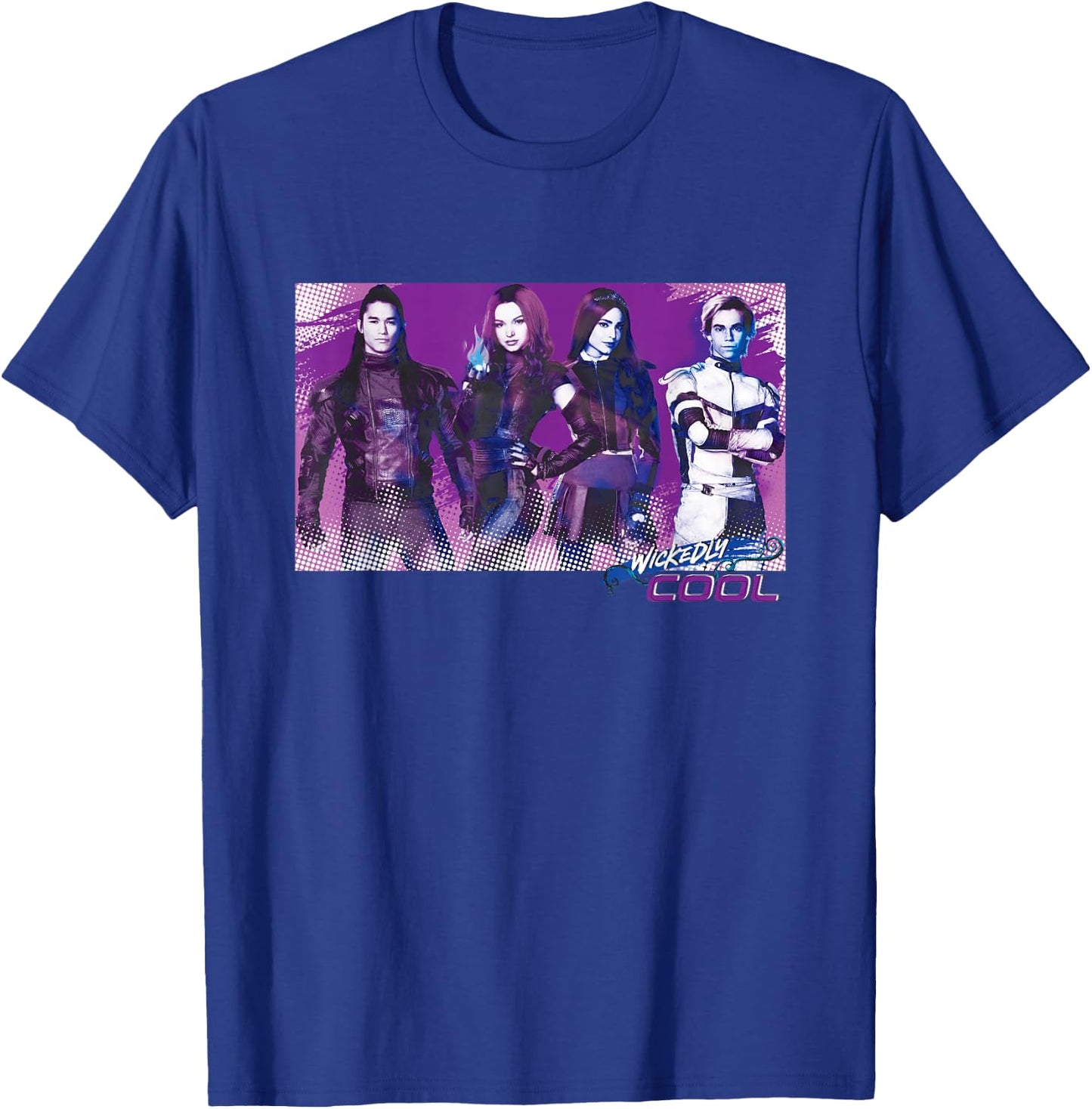 Descendants 3 Carlos Mal Jay Evie Wickedly Cool T-Shirt - T-Shirt | Royal