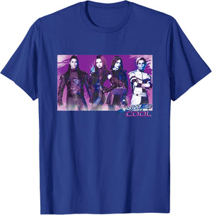 Descendants 3 Carlos Mal Jay Evie Wickedly Cool T-Shirt - T-Shirt | Royal