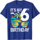 It's My 6th Birthday Tropical Beach Summer 6 Year Old T-Shirt - T-Shirt | Royal