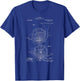 Vintage Patent Print 1914 French Horn Player T-Shirt - T-Shirt | Royal
