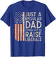Regular Dad Trying Not to Raise Liberals Funny Fathers Day T-Shirt - T-Shirt | Royal