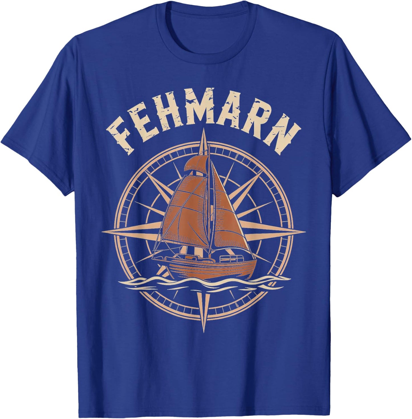 Fehmarn Anker-Reise Deutschland Strandabenteuer T-Shirt - T-Shirt | Royal