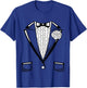 Kids Tuxedo | Boys Girls Halloween Prom Black Bowtie T-Shirt - T-Shirt | Royal