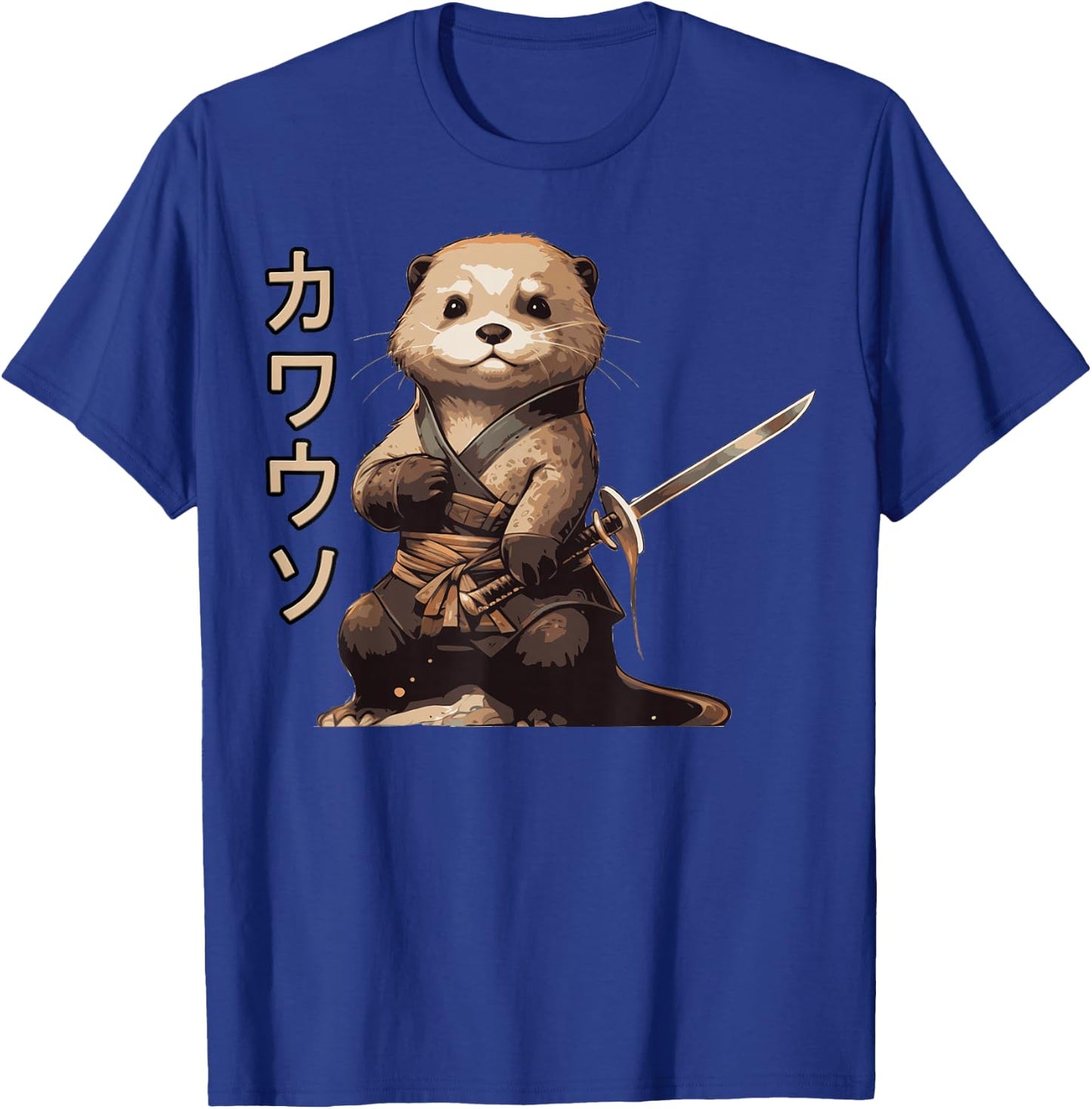 Cool Samurai Otter For Boys Girls Ninja Sea Otter Lover T-Shirt - T-Shirt | Royal
