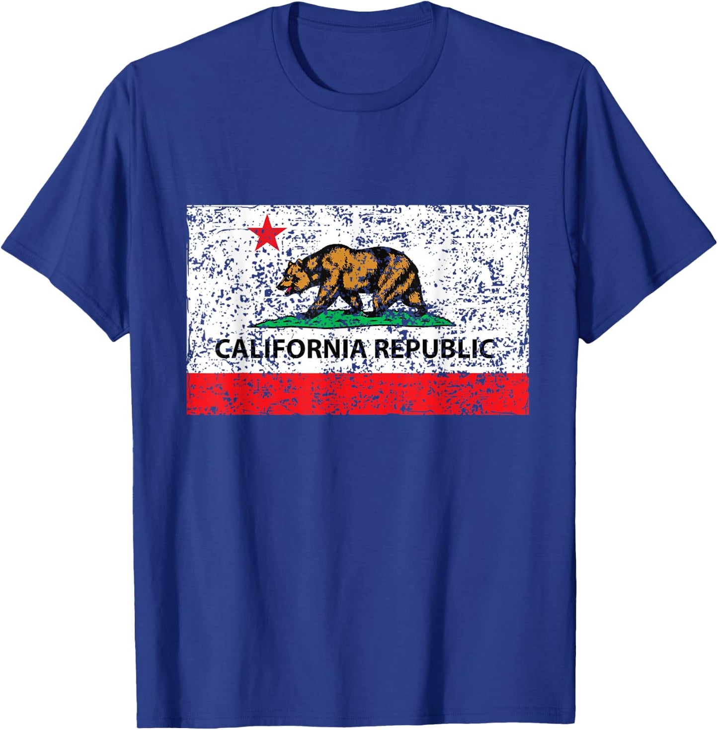 California Republic Cali Flag SoCal Norcal Cencal T T-Shirt - T-Shirt | Royal