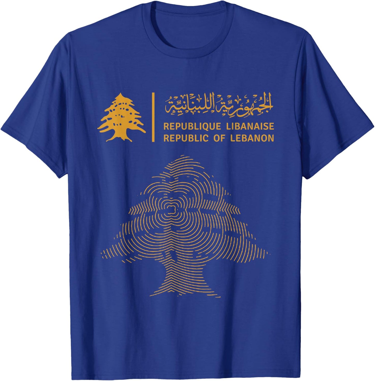 Libanon, Libanon-Flagge, Libanon-Flagge. T-Shirt - T-Shirt | Royal