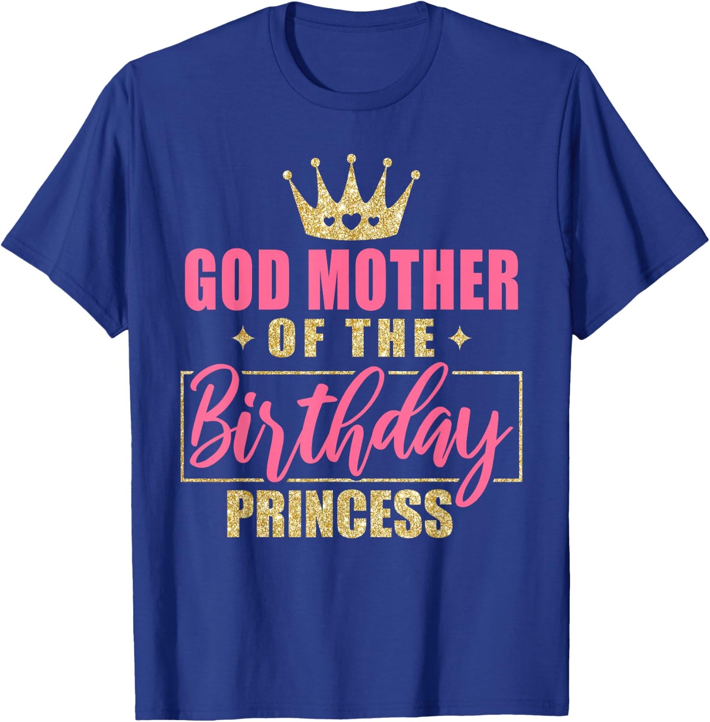 IZI POD Godmother Of The Birthday Princess Girls Party - Black, Small T-Shirt - T-Shirt | Royal