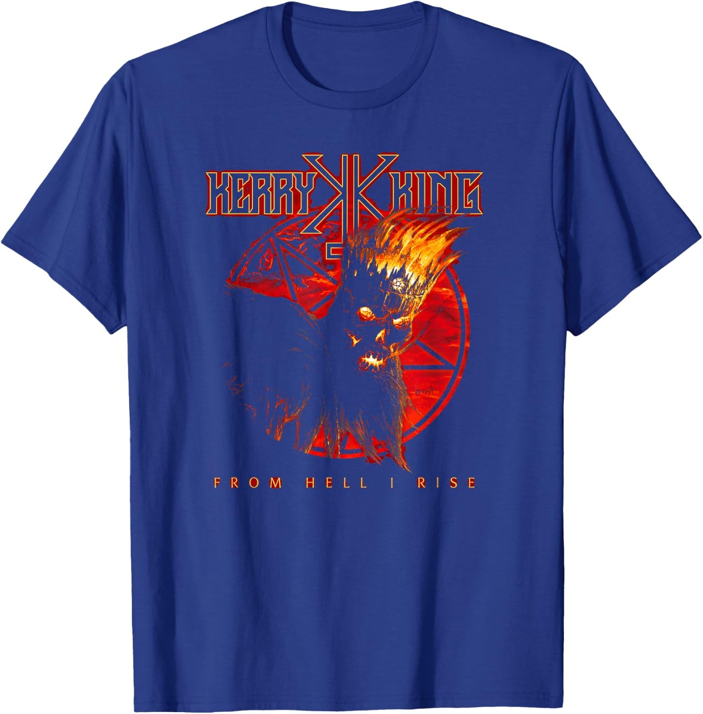 Kerry King Hell King Circle T-Shirt - T-Shirt | Royal