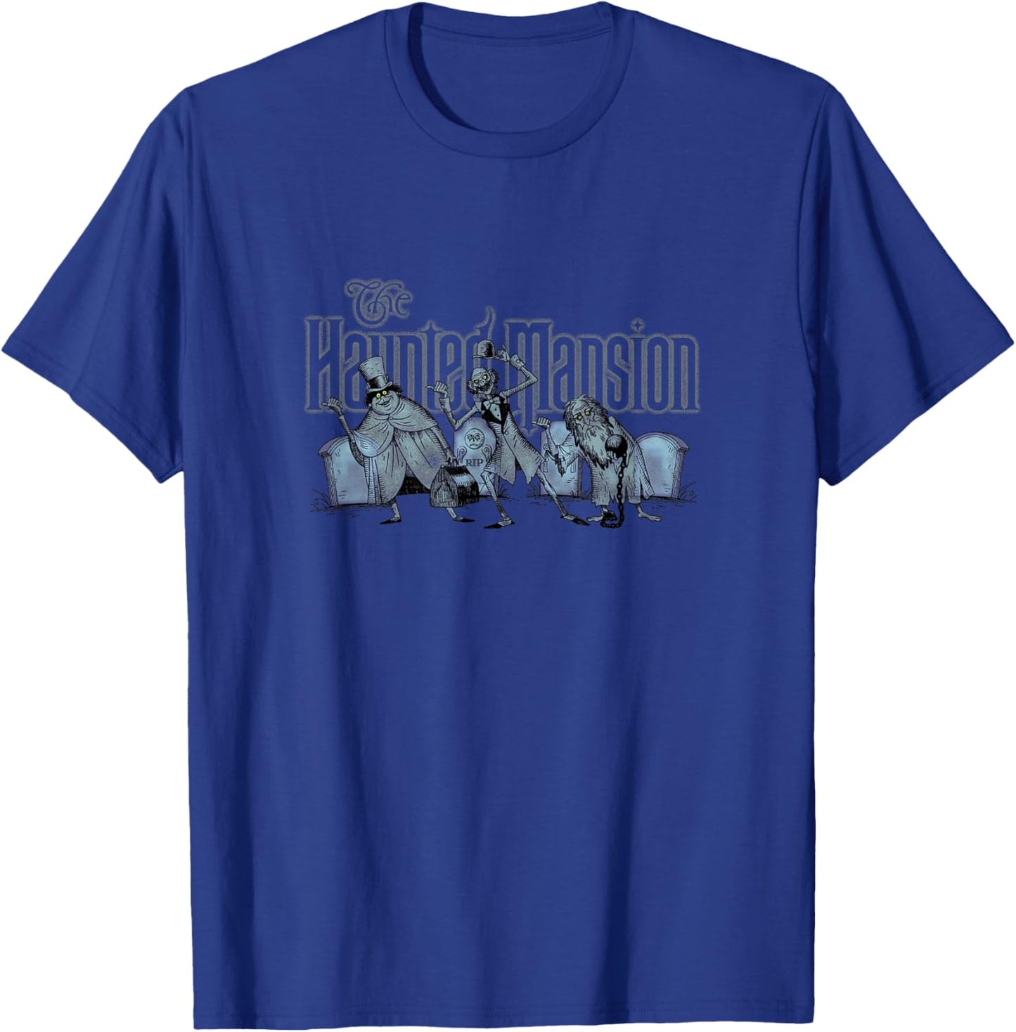 The Haunted Mansion Hitchhiking Ghosts Graveyard Shot T-Shirt - T-Shirt | Royal