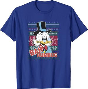 Disney DuckTales Christmas Scrooge McDuck Bah Humbug Small T-Shirt - T-Shirt | Royal