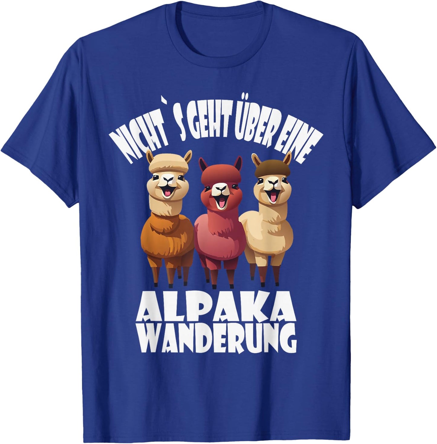 Alpaka Wanderung, lustiges Alpaka und Lama Spruch T-Shirt - T-Shirt | Royal