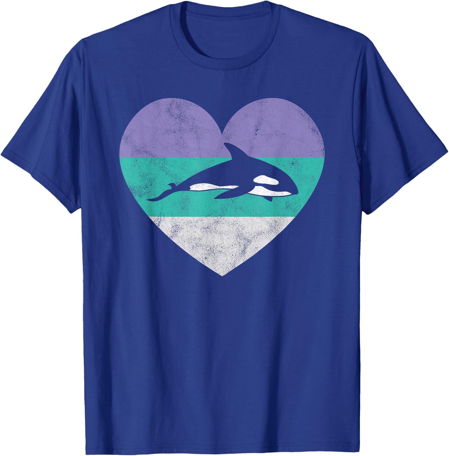 Killer Whale Orca Gift & Girls Retro Cute T-Shirt - T-Shirt | Royal
