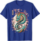 Aesthetic Dragon Streetwear Japanese Cherry Blossom , black T-Shirt - T-Shirt | Royal