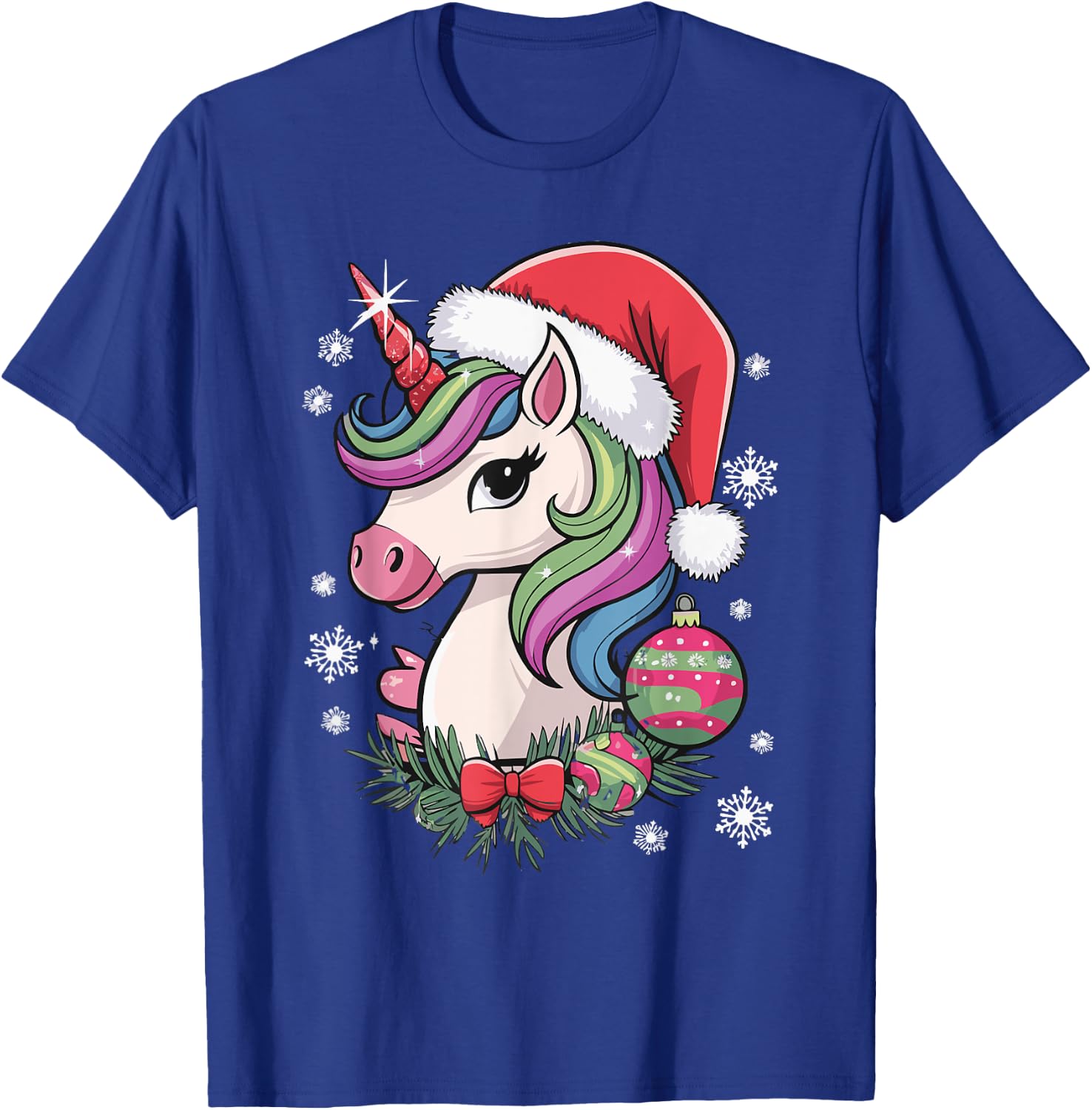 Unicorn Christmas T-Shirt - T-Shirt | Royal