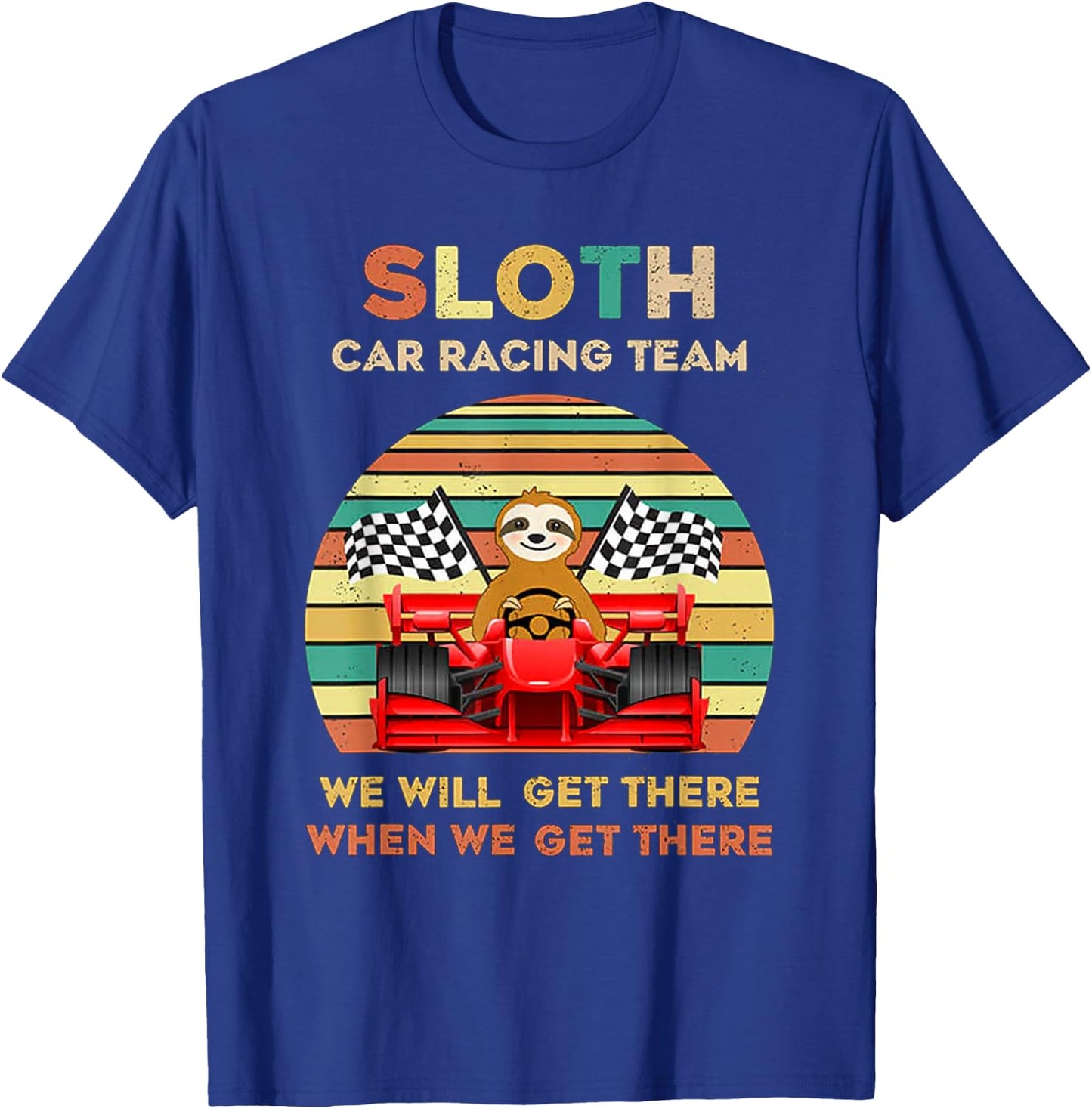 Sloth Racing Team T-Shirt - T-Shirt | Royal
