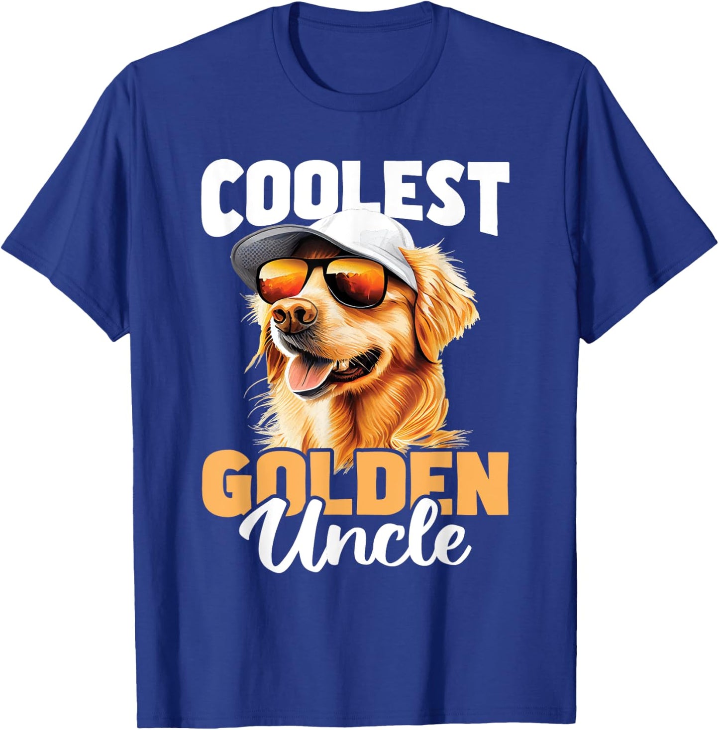 Coolest Golden Uncle - Dog Lover Pet Trainer Canine Men Women Girls Kids T-Shirt - T-Shirt | Royal
