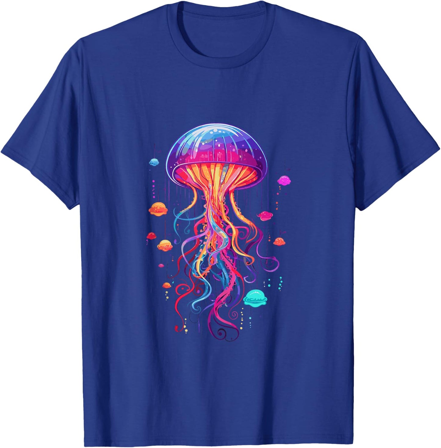Jellyfish Ocean Animal Scuba Diving Rainbow Jelly Fish T-Shirt - T-Shirt | Royal